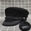 Berets Herumn Winterhüte Military Mütze Spitze Männer Frauen Sboy Woolen Flat Caps Snapback Millinery Casquette Unisex