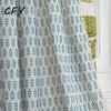 Sheer Curtains Green Wheat Uch Ear Window Curtain z Tassel Valance dla luksusowego salonu Łatwa drape 230822