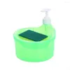 Distributeur de savon liquide 100g, gain de temps et d'énergie pour la vaisselle, brosse à vaisselle innovante disponible en 3 couleurs, boîte à pression Pe