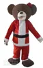 Santa Bear Mascot Outfit Kids Party Costume Halloween Costume Fancy Party Animal Carnival