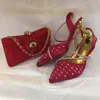 Dress Shoes Unique Ladies Heel With Match Lady Bag DualPurpose Shiny s Evening Bags Set For Party Or Commute 3742 230823