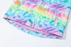Giacche ragazze arcobaleno pioggia con cappuccio rimovibile impermeabili impermeabili impermeabili 230822