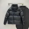 Veste bouffante pour hommes nouvelle veste d'hiver à manches longues lettre vêtements imprimés vêtements de rue vêtements d'extérieur en plumes parkas hiver coupe-vent broderie streetwear