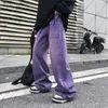 Men's Jeans Vintage Purple Baggy Jeans Women Loose Wide leg Oversize Y2k Cargo Pants Harajuku Korean Fashion Streetwear Trousers 230823