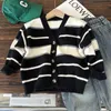 Pullover Boys Sweater Spring Autumn Kids Knitwear Style Cardigan Cardigan Striped Coat 2023 Nasual Disual Simple 230823