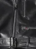 Womens Leather Fux Lautaro Autunno corto Nero Giacca da motociclista in pizzo oversize di oversize giacca da motociclista a maniche lunghe abbigliamento da donna sciolta di abbigliamento alla moda 230822 230822