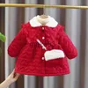 Manteau en duvet 1 2 3 4 5 ans bébé fille veste d'hiver noël doux princesse filles manteau épais chaud vêtements d'extérieur pour enfants vêtements cadeau d'anniversaire J230823