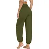 Women's Pants Women Harem High Waisted Lantern Yoga Joggers With Pockets Pajamas Casual Loose Daily Bottoms Leisure Bloomers