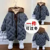 Down Coat Boys Plus Velvet Pamuk Ceket 2023 Yeni Kış Bebek Kalınlaştırılmış Ceket Ceketleri Çocuk Yabancı Tarz Kıyafetleri Parkas Ceket J230823