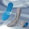 Shoe Parts Accessories 4D Memory Foam Orthopedic Insoles For Shoes Nano Antibacterial Deodorization Sweat Absorption Insert Sport Running Pads 230823