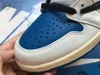 Basketball Shoes Fragments x Jumpman 1s High OG SP Military-Blue Colorway Genuine Leather Sneakers With ShoeBox Fast Delivery