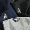 Xinxinbuy Дизайнерские куртки для мужчин и женщин из жаккардовой ткани, треугольная этикетка, Париж, лацкан, черный цвет, S-XL258e