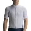 Giacche da corsa Mesh manica team di gara pro ciclistica maglia La stampa Pedla Luxua Stampa Coolmax Short Riding Tops indossare camicie da bicicletta blu bianco blu bianco