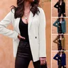 Kadınlar Suits Kadın Takım Ceket Şık İş S Şık Yokel Tasarımı Flep Cepleri ile İlkbahar Sonbahar Ofis Kıyafetleri Hafif