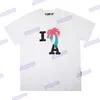 Erkek Tişörtleri Graffiti T-Shirts Palms Palmangel City Tasarımcı Limited Inkjet Graffiti Mektup Baskı Erkek Kadın Yelkenli Kısa Kollu Palmiye Angels Angel