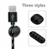 Silikon USB -kabelorganisator Kabel Winder Desktop Tidy Management Clips Cable Holder For Mouse Headphone Wire Organizer