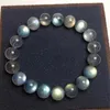 Bangle Natural Labradorite Bracelet Crystal Bead Healing Stone Fashion Gemstone Women Jewelry Gift 1pcs 11MM