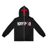 Heren Hoodies Sweatshirts Y2K Vintage Letter Grafische geborduurde Zip Cardigan Hoods Hoodie Fashion Rock Hip Hop Streetwear Women Sweatshirt Oversized Tops L0823