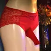 Трусы, вы выпуклый сумка сексуально дышащие брутки с помощью Gring Sweath JJ Close Open Coce Underwear Кружело