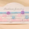 Bracelets de charme 4 pièces bohème perlé tressé fleur graine perle multicouche été livraison directe