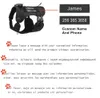 Dog Collars Leashes Personalized Name Dog Harness Customized Phone Breathable Adjustable Pet Harness for Medium Large Dog Chest Strap Vest 230823