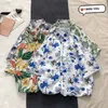 Men's Casual Shirts Summer Mens Fashion Hawaii Fancy Tropical rain forest Sandy Beach Half sleeve Leisure Hip Hop Loose Men 230823