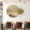 Wall Clocks Mural Kitchen Large Digital Mechanism Unusual Retro Vintage Clock Hands Gold Horloge Murale Decoration Home YX50WC