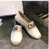 Dames loafers casual schoenen espadrilles zomerontwerpers dames plat strand half slippers mode dame loafer visser canvas schoen met stofzakken