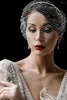 Voiles de mariée Birdcage Veil Fascinator Blanc Plein Perles Charme Mariage Masque Net Masque Cheveux Bijoux Accessoires Blusher 2023