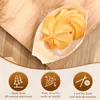 Dinnerware Sets 100 Pcs Disposable Sushi Wood Boat Dessert Serving Tray Dishes Plate Wooden Bowl