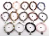 Bracelets de charme Mode Belle 8mm Poignet en pierre naturelle Mala Bouddha Bracelet Bracelet