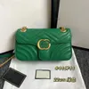 Designer Bags Handtas Tas Tas Women Fashion Marmont Classic Cross Body 3 Maten Luxe echt leer met serienummer 2023 NIEUW