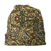 Boinas gustav klimtinspired woman in Gold Skullies beanies baps chapéus de malha de inverno unissex pintura colorida arte bwarm onnet