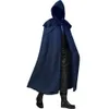 Herrjackor European Halloween Party Cape Medieval Multicolor Cloak Coat Fashion Gothic Cosplay Long Hooded Costume 230822