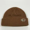 Beanie/Skull Caps stickad hatt melon hud hatt kort kall hatt anka isbjörn liten gris broderad pullover vinter hatt j230823