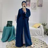 Ubranie etniczne Eid Mubarak Elegancki prosty Abaya Dubai muzułmanin dla kobiet Kaftan Kaftan Turcja Islamska kaftan arabski femme