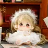 Poupées en peluche Kawaii Lolita KeKe Angel poupée de cheveux bruns mignon en peluche avec 5 pièces ensemble vêtements peluches jouet Anime doux enfants bébés filles 230823