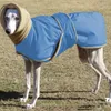 Dog Apparel Greyhound Wolfhound Shepherd Whippet Jacket Autumn Warm Velvet Pet Clothes Waterproof Winter Vest For Medium Large Coat