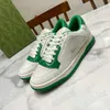 Designer Casual White Shoes Interlocking G Mac80 Low-top sneakers Vintage Metallic Leather Leather Men Dames Trainer