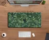 Mouse Pads Wrist Cute Green Desk Mat Black Cat Mousepad Aesthetic Plants Nature Laptop Rug Round Mousepad Large Gaming mouse Pad R230823