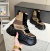 Designer Archlight Boots Women Ankle Platform Boot Squad Squad Chunky Boot Wool Inverno Stivale in inverno Dimensione 35-40