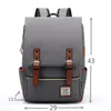 School Bags Vintage 16 inch Laptop Backpack Women Canvas Men canvas Travel Leisure Backpacks Retro Casual Bag For Teenagers 230823