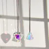 Gardendecoraties Crystal Sun Catcher Prism Moon Rainbow Faceted Hanger Home Wedding Party Decoratie Auto Balkon Charme Ornament 230822