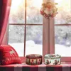 Butelki do przechowywania świąteczne cukierki Piękny obudowa Mały prezent Xmas Holder Iron Cartoon wielofunkcyjny