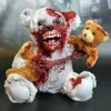 Party Decoration Halloween Bloodybear Horror Theme Doll Resin Craft Ornament for Home Room Decor 230822