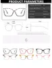 Tela di occhiali da sole cornice di occhiali da gatto di grandi dimensioni 2023 TR Colori gradiente di personalità della luce anti-blu femmina femmina