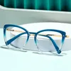 Blue Light Blocking Glasses Anti Blue Light Blocking Women's Square Glasses Frame Fashion TR90 Radiation Protection Eyeglasses Transparent Eyewear 2076 230823