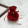 Gift Wrap 12 9cm Multifunction Jewelry Bag Drawstring Sweet Candy Pouch Velvet Bags Baby Shower Wedding Favors SN2130