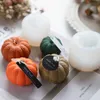 Декоративные предметы фигурки Хэллоуин тыквенная форма DIY свечи плесень ароматерапевтическая штукатурка Свеча 3D Силиконовая плесень
