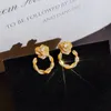 Boucles d'oreilles mode coréenne pour femmes, bijoux à fleurs, accessoires simples et doux pour filles, cadeau d'anniversaire, Rose